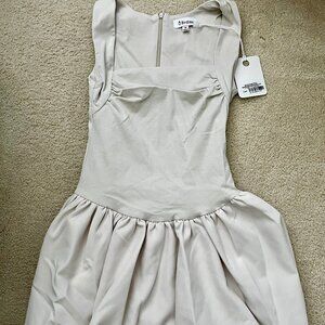 Showpo / Birdies - Cream Bubble Mini Dress (NWT)